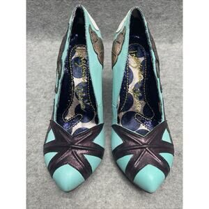 Irregular Choice Lady W Mint Women's US Sz 6.5 Star Fish Seashells Bronze Purple